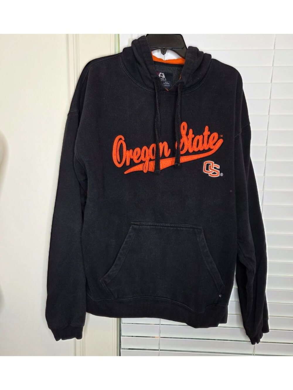 Oregon State Hoodie XL Beavers Black Embroidered Sweatshirt Cabincore Blokecore